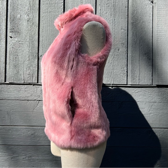 J.Crew Faux Fur Vest, Dusty Rose, NWOT - Picture 4 of 15